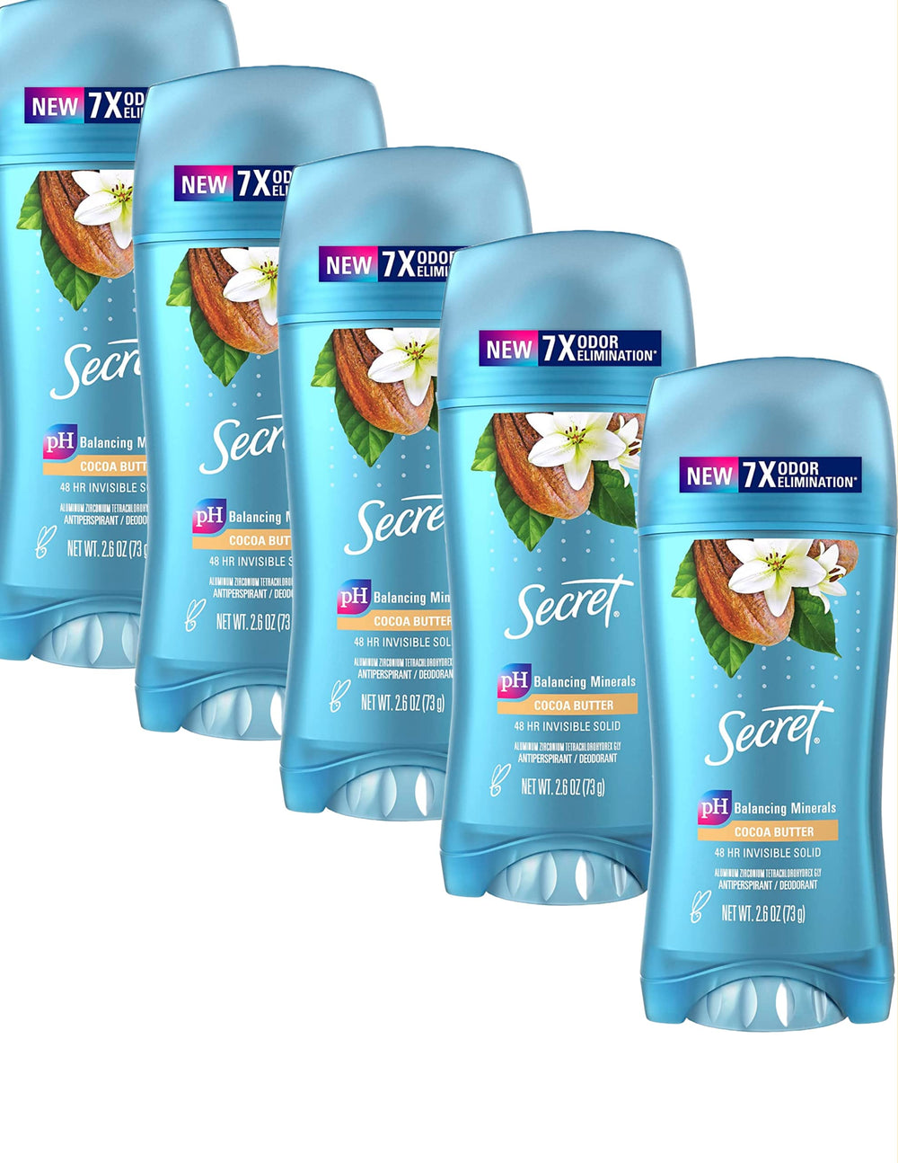 Secret Scent Expressions Invisible Solid Coco Butter application for smooth skin and scent.