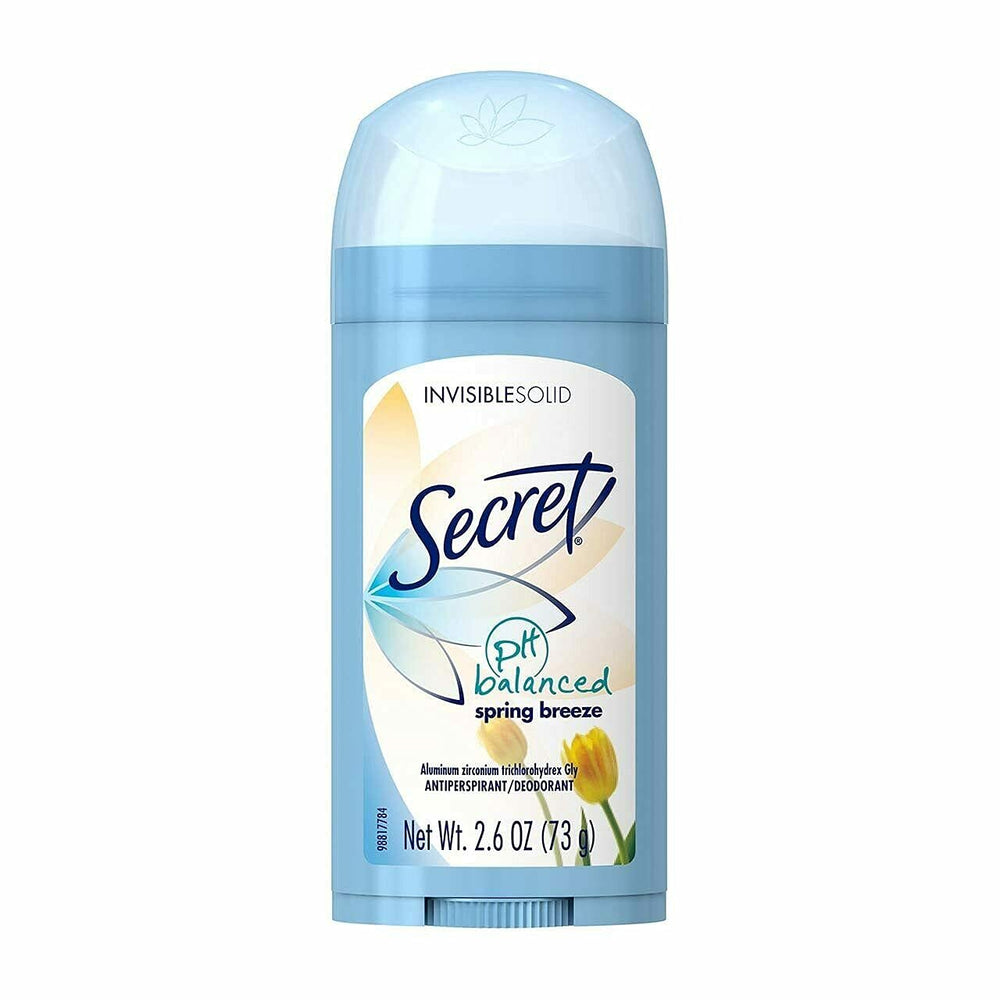 Secret Spring Breeze solid 3 packaging environment showcases on-the-go protection.