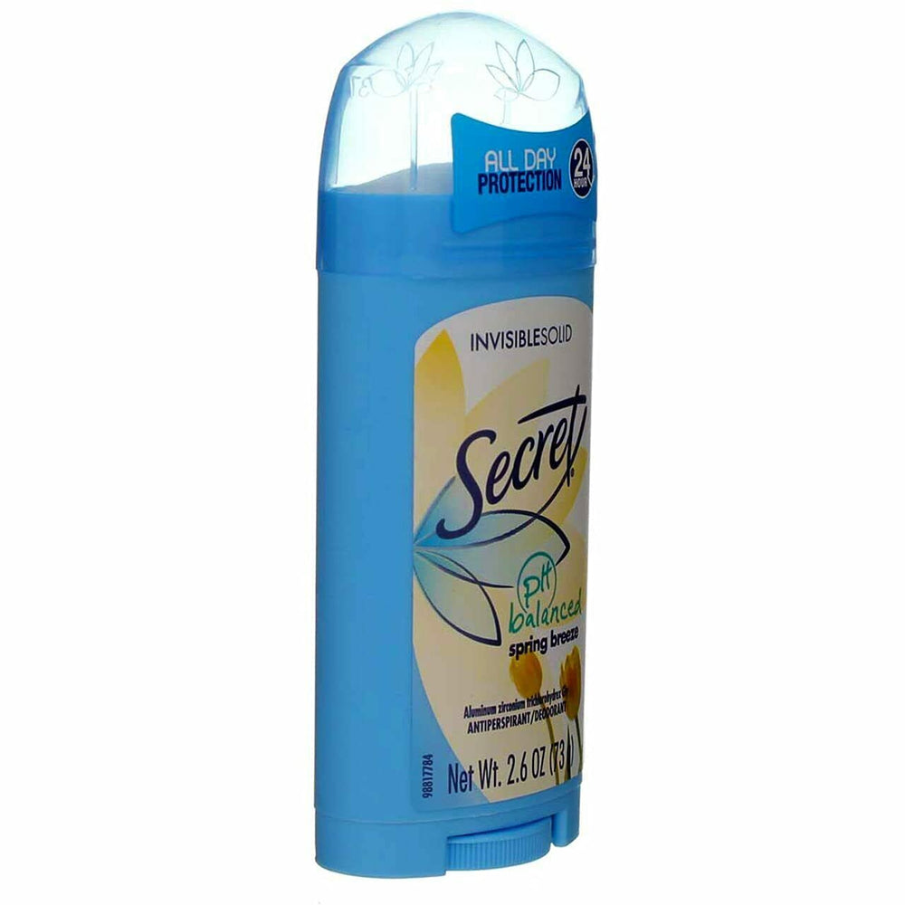 Secret Spring Breeze solid pack 3 pack shot emphasizing value and travel-ready packaging.