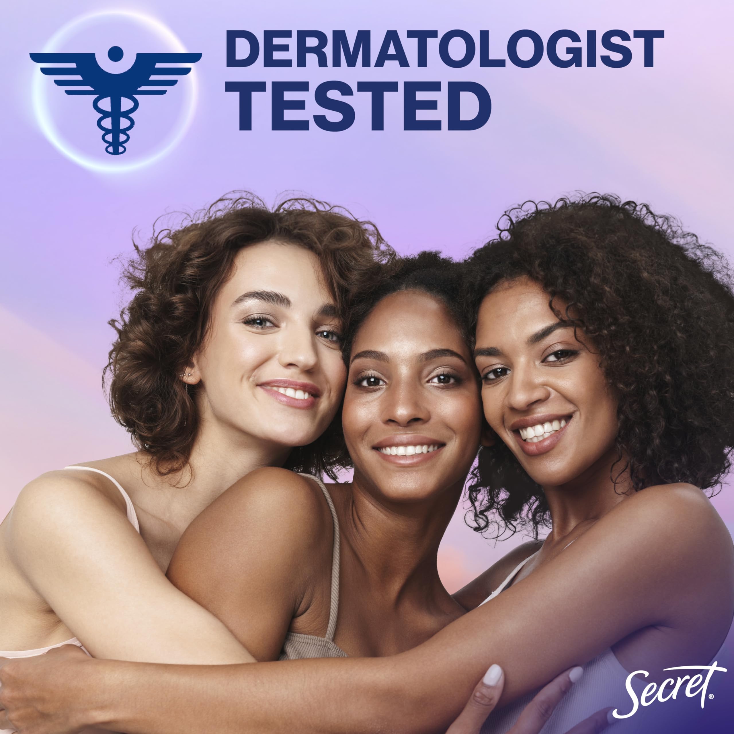 Secret Whole Body Deodorant Dry Feel Stick aluminum-free label highlighted.