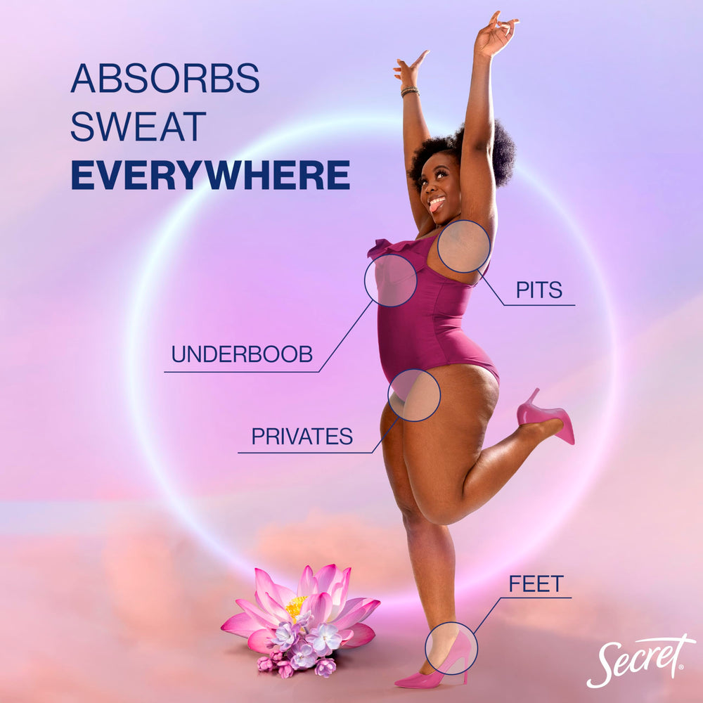 Secret Whole Body Deodorant Dry Feel Stick using on privates for comfortable protection.