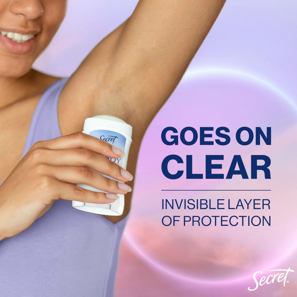Secret Whole Body Deodorant Dry Feel Stick texture close-up for smooth application.