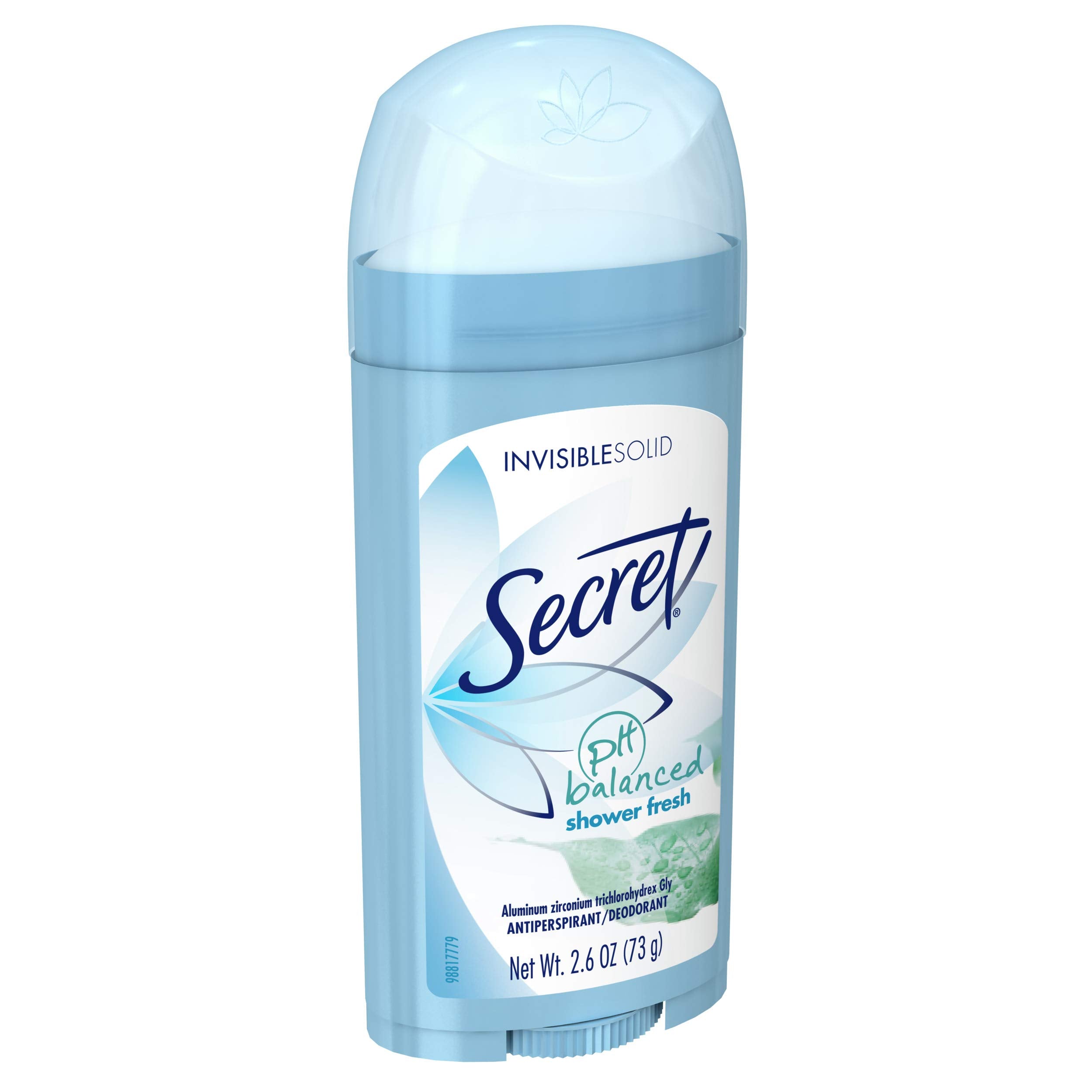 Secret women's deodorant side view illustrates discreet, invisible protection during busy days.