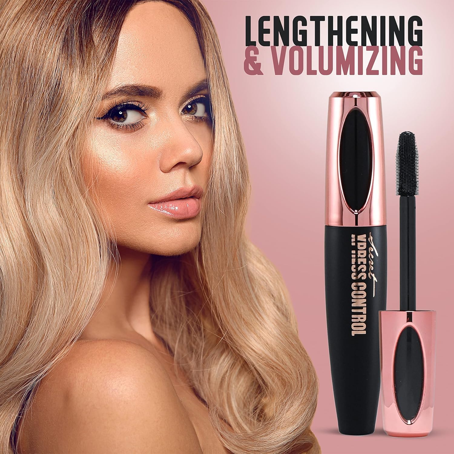 Secret Xpress Control 4D Silk Fiber Mascara smudge-proof finish supports all-day look