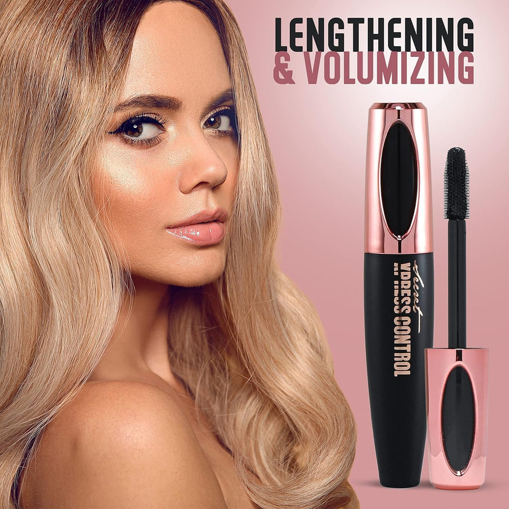 Secret Xpress Control 4D Silk Fiber Mascara smudge-proof finish supports all-day look