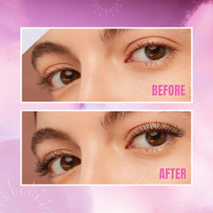 Secret Xpress Control 4D Silk Fiber Mascara tube closeup provides long-lasting, smudge-proof wear