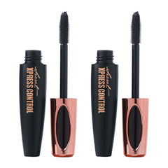 Secret Xpress Control 4D Silk Fiber Mascara two-pack with application brush builds dramatic volume