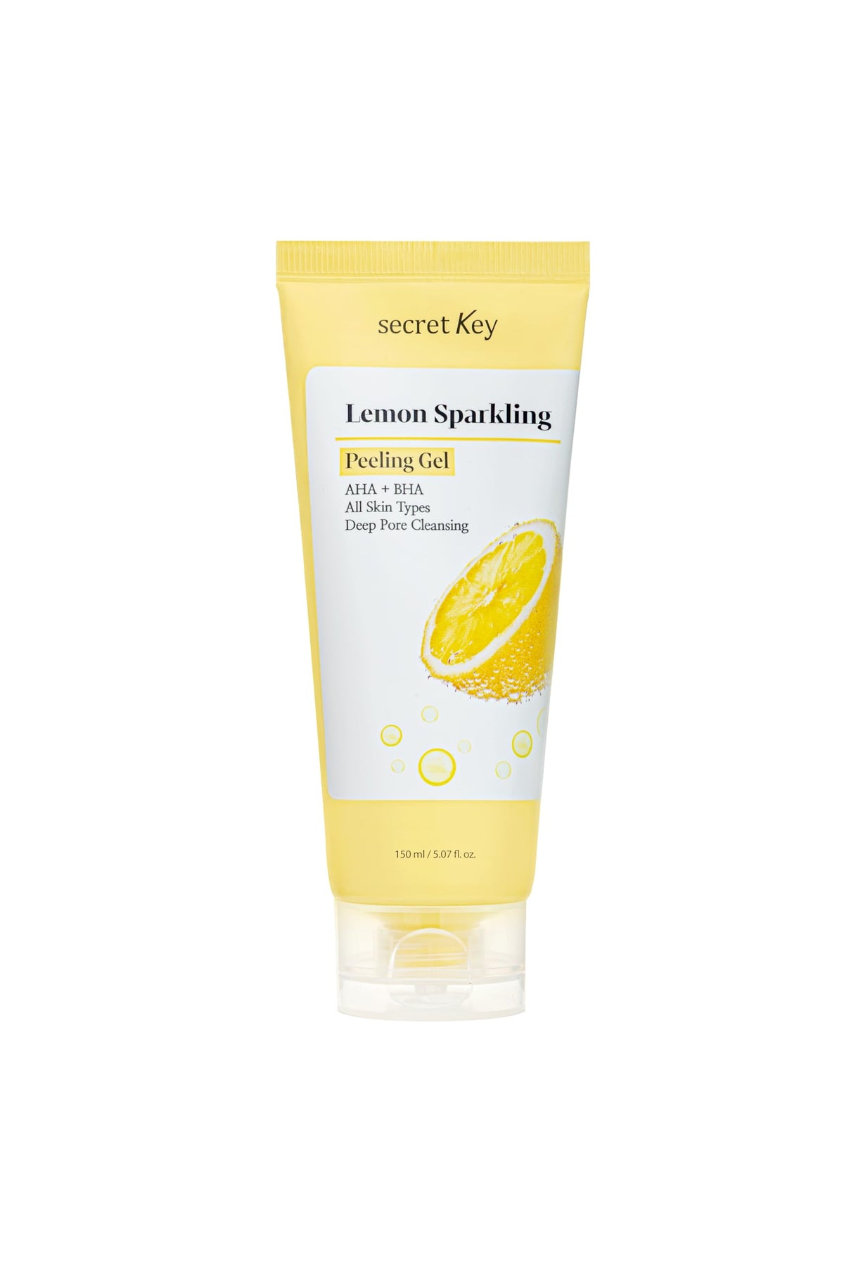 Secret Key Lemon Sparkling Peeling Gel bottle for a refreshing cleanse