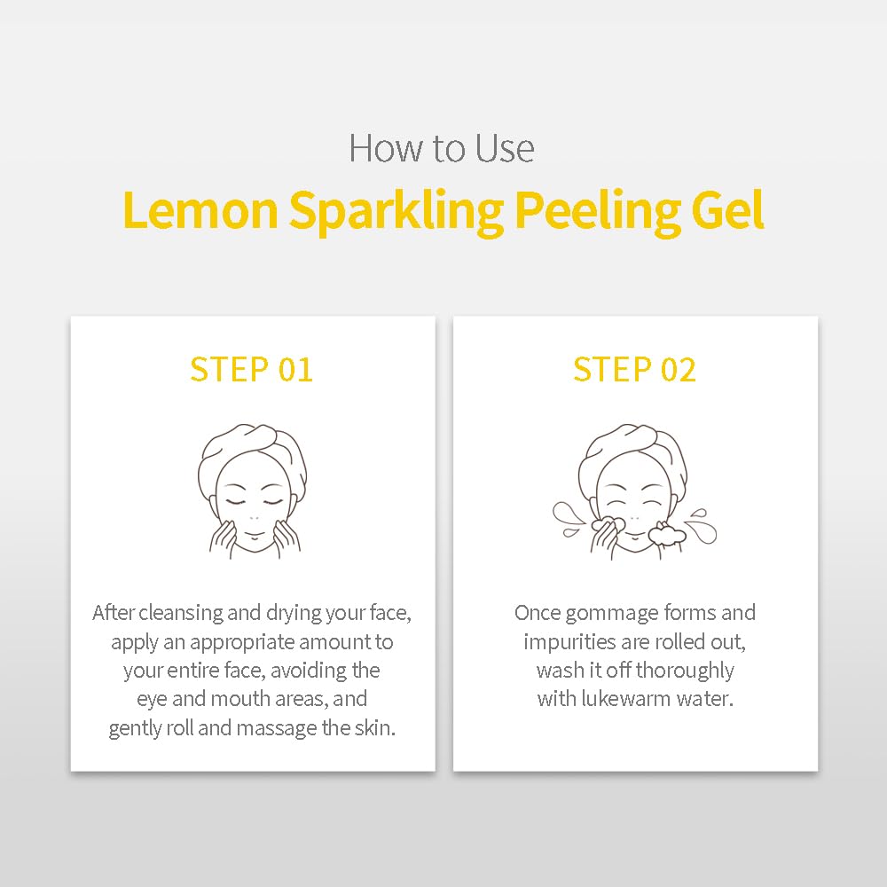 Secret Key Lemon Sparkling Peeling Gel carbonated water splash feels refreshing