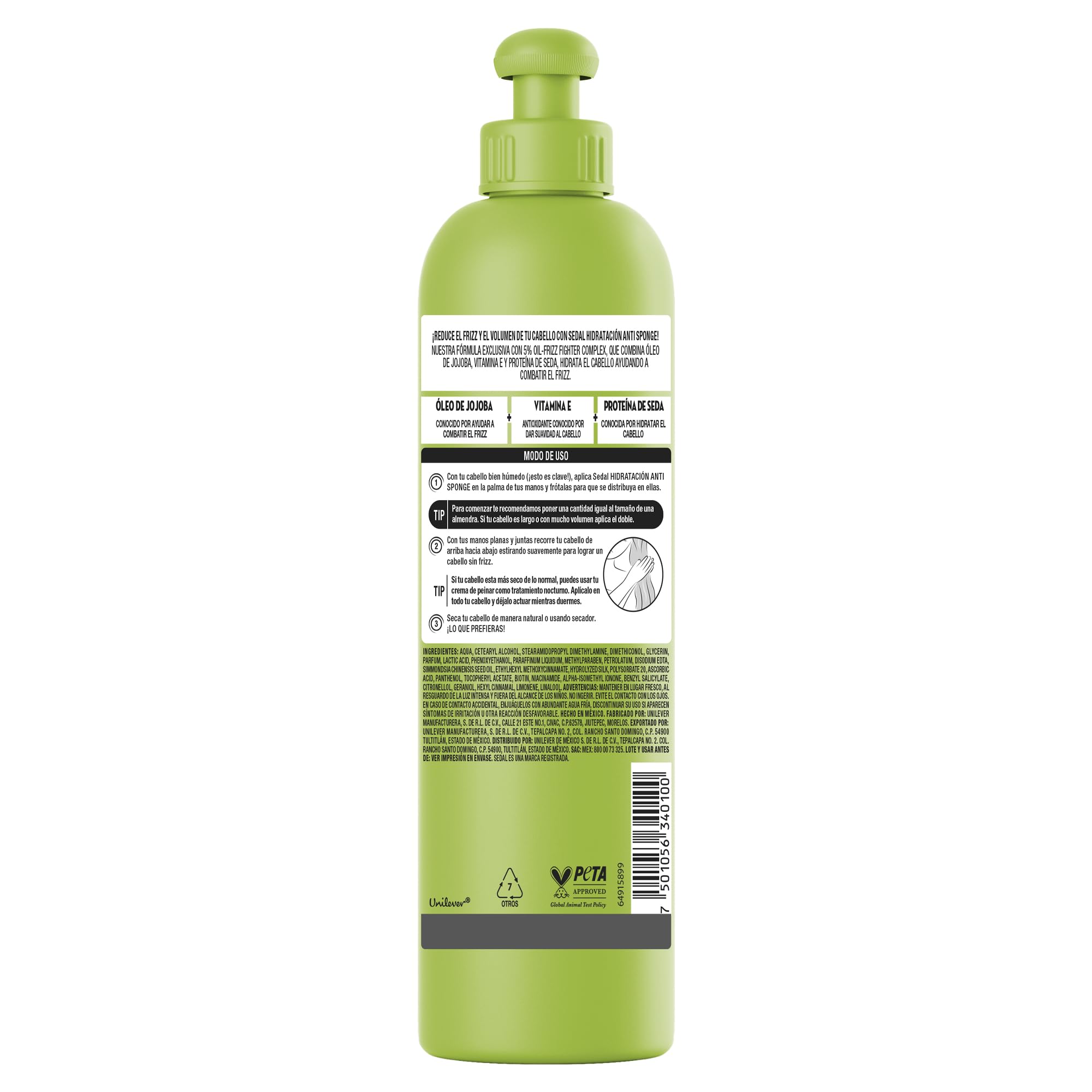 Sedal Anti Sponge creamy texture closeup shows easy distribution