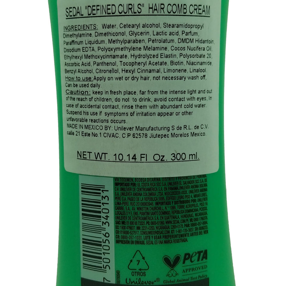 Sedal Curls Defined Cream application scene—easy detangling and shaping for curly hair.
