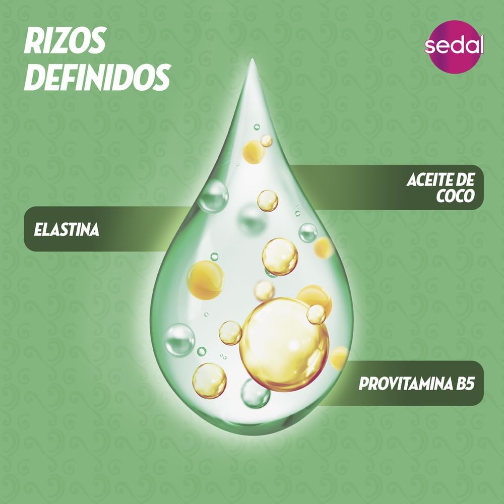 Sedal Curls Defined Cream back-of-pack view—HYDRA-ACTIVE 24H technology.
