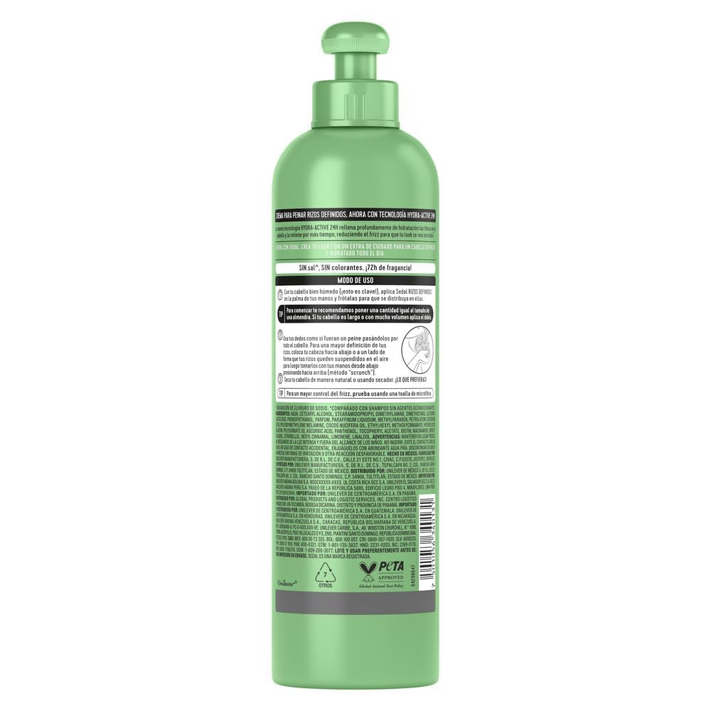 Sedal Curls Defined Cream on curly hair—frizz control and defined strands.