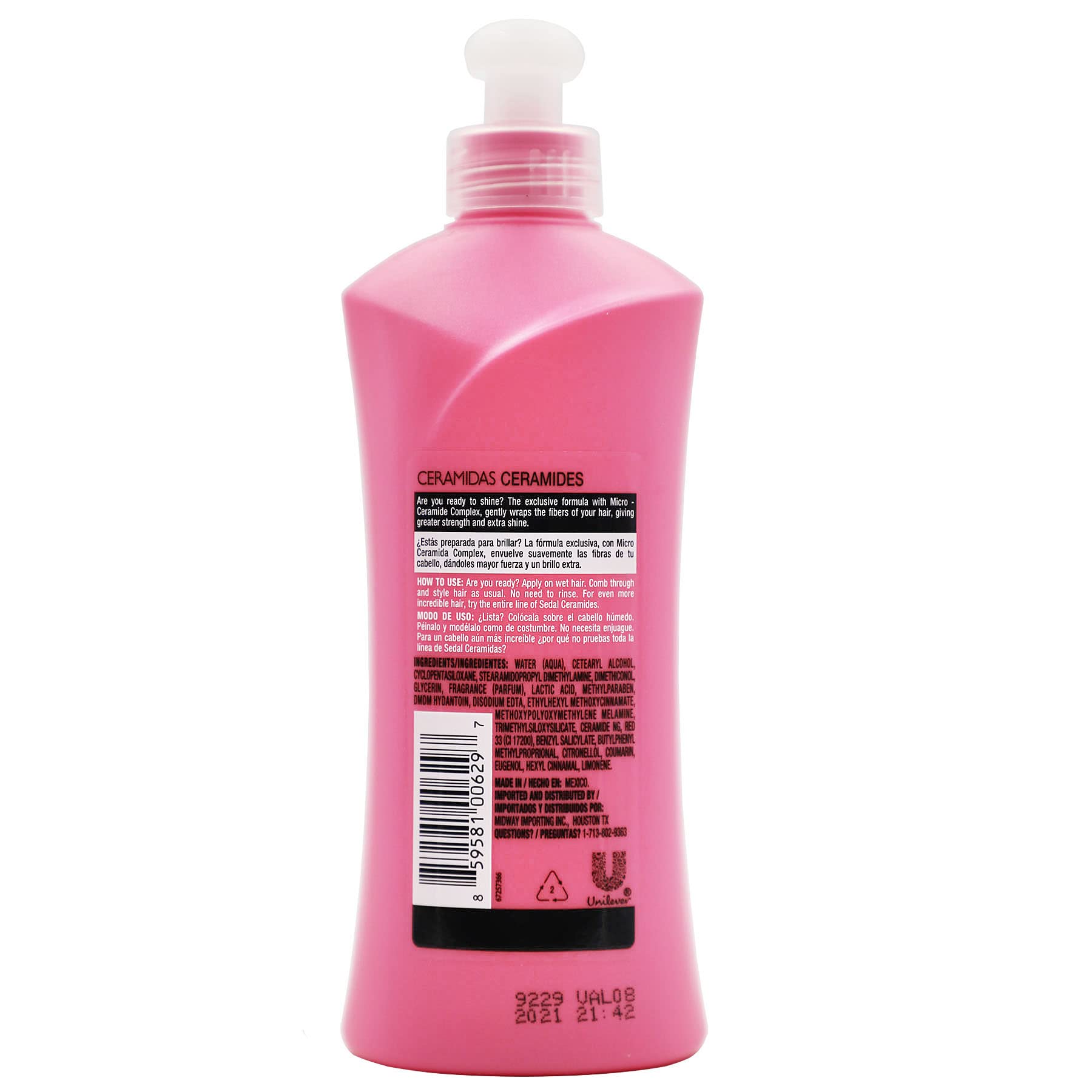Sedal Leave-In on damp hair ready for effortless styling.