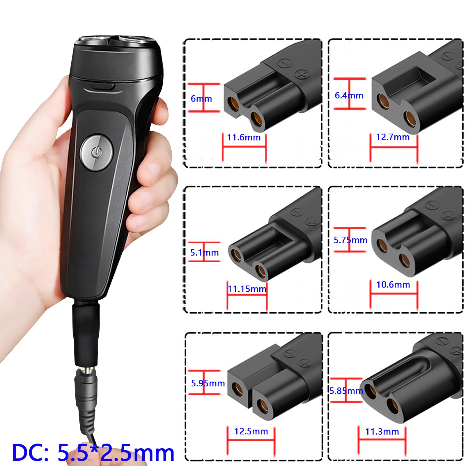 SEEHOM 5V charger cord compatibility chart highlighting broad support across brands.
