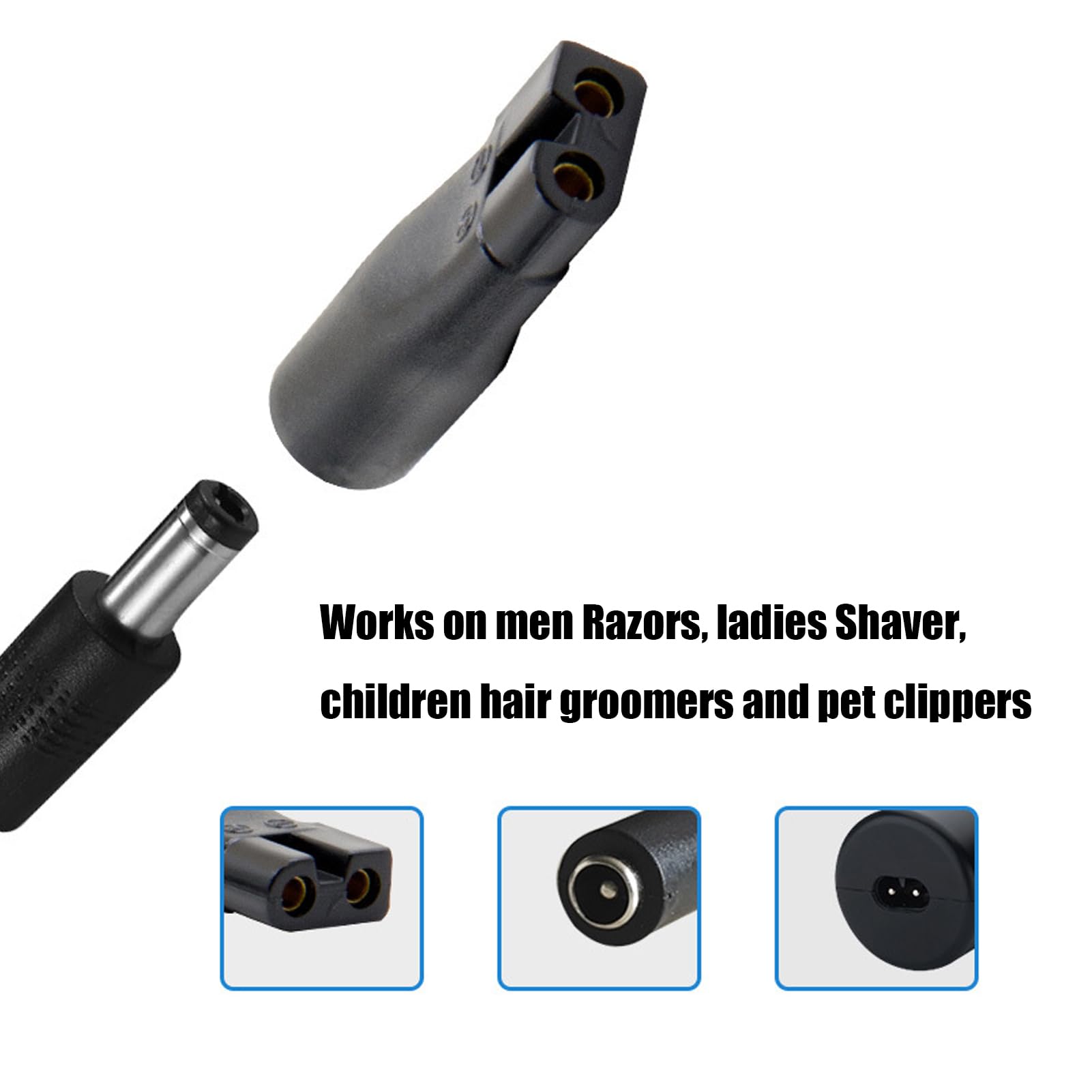 SEEHOM 5V charger cord in-use showing organized grooming tool setup.