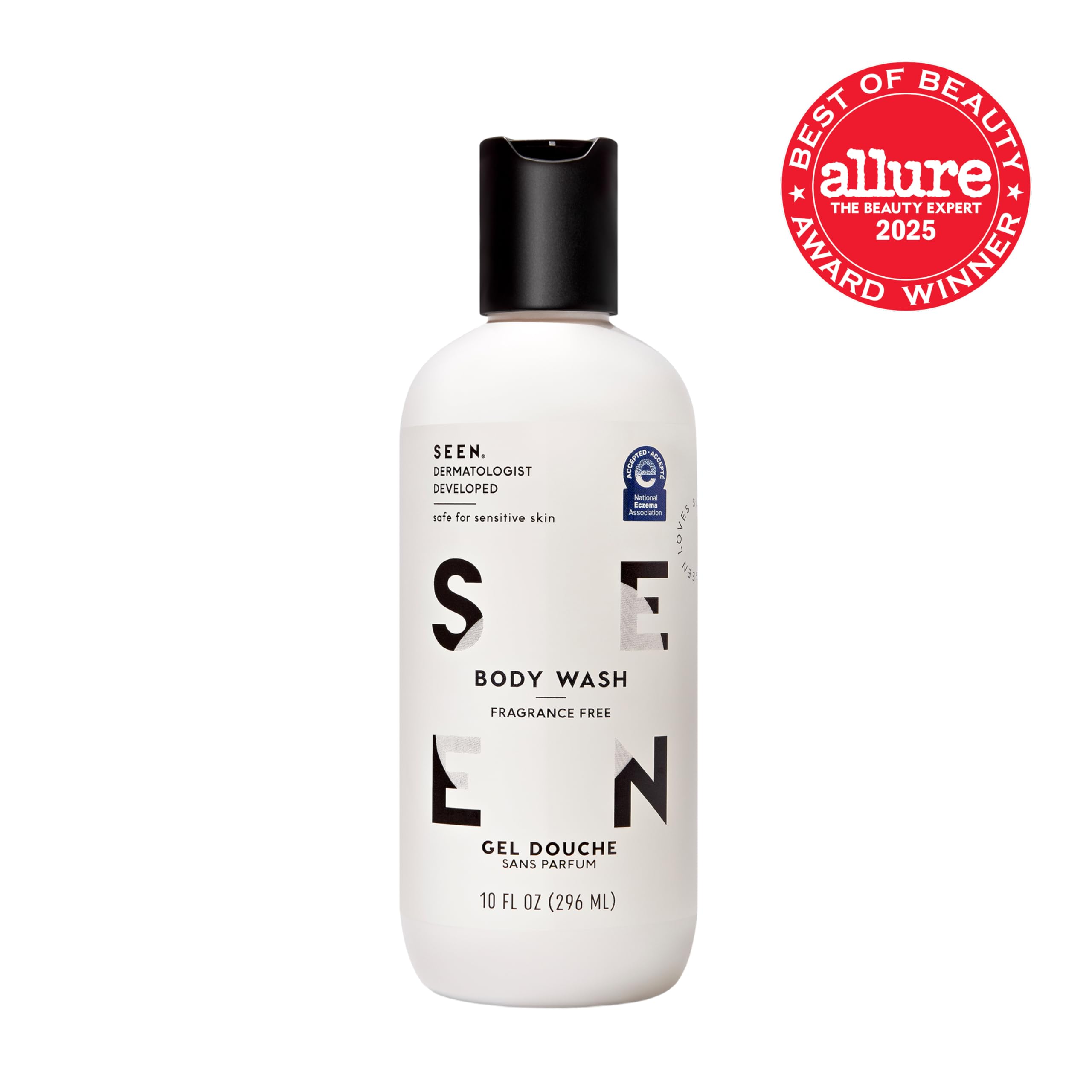 SEEN vegan and cruelty-free label communicates safe, fragrance-free formulation
