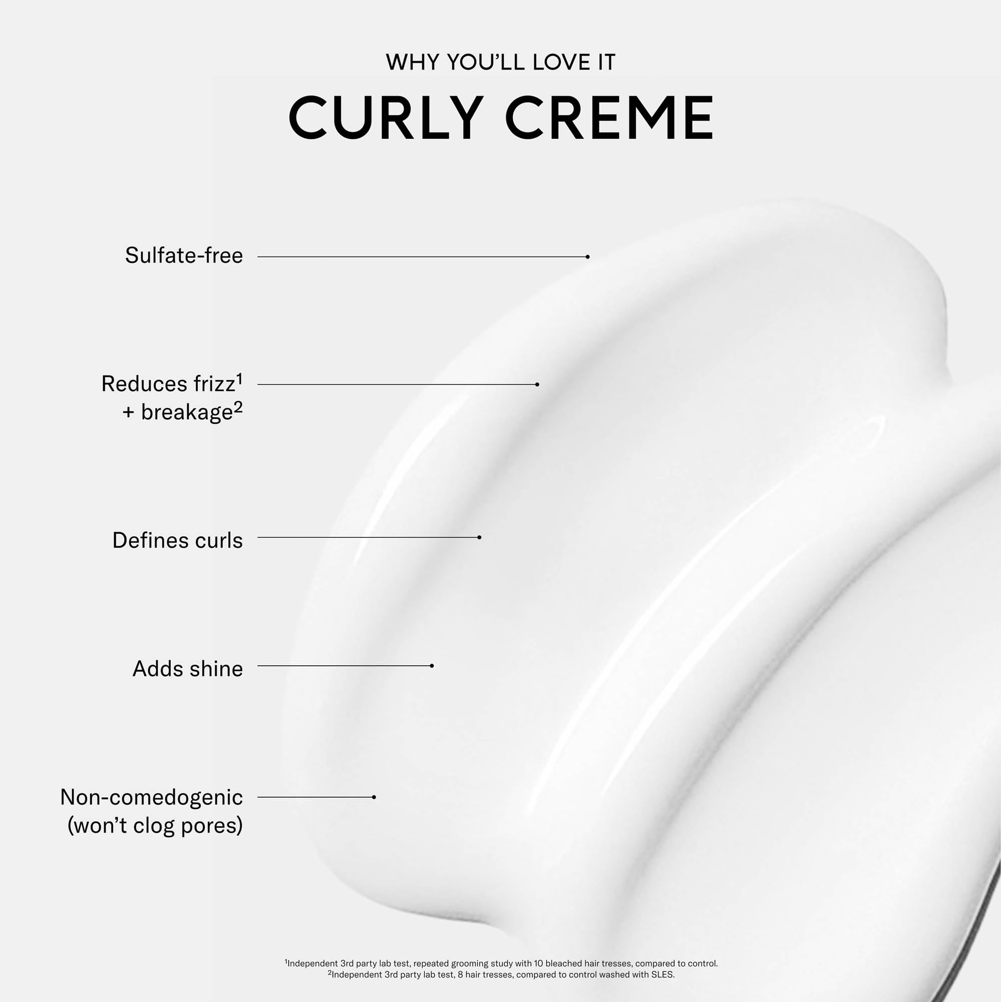 SEEN Curly Creme scented variant illustrates fragrance and everyday styling.