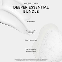 SEEN Deeper Conditioner detangle action for easier combing on dry hair.