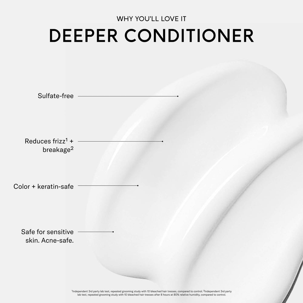  SEEN Deeper Conditioner hemisqualane ingredient highlight for frizz reduction.