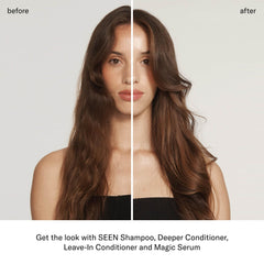  SEEN Deeper Conditioner packaging highlighting vegan and cruelty-free formulation.