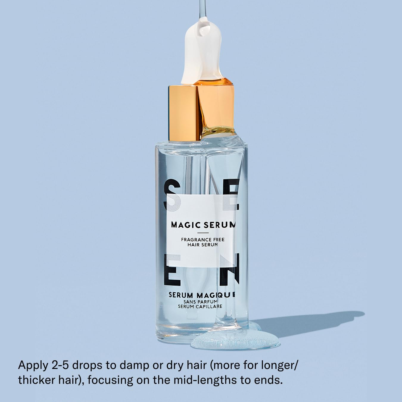 SEEN Magic Serum ingredient highlights hemisqualane and squalane for moisture