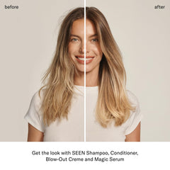 SEEN Magic Serum fragrance-free bottle close-up highlights non-comedogenic skin-safe formula