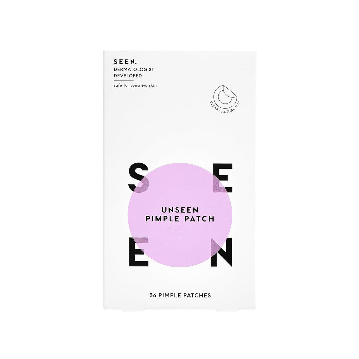 SEEN UNSEEN Pimple Patch with discreet barrier protects blemishes