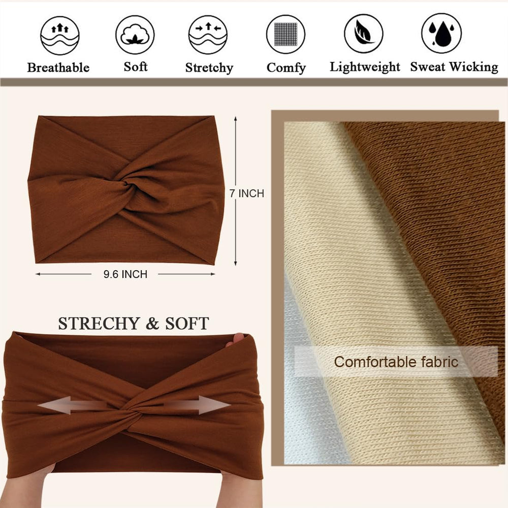 Sefiinh headbands twist knot style close-up demonstrates versatile looks
