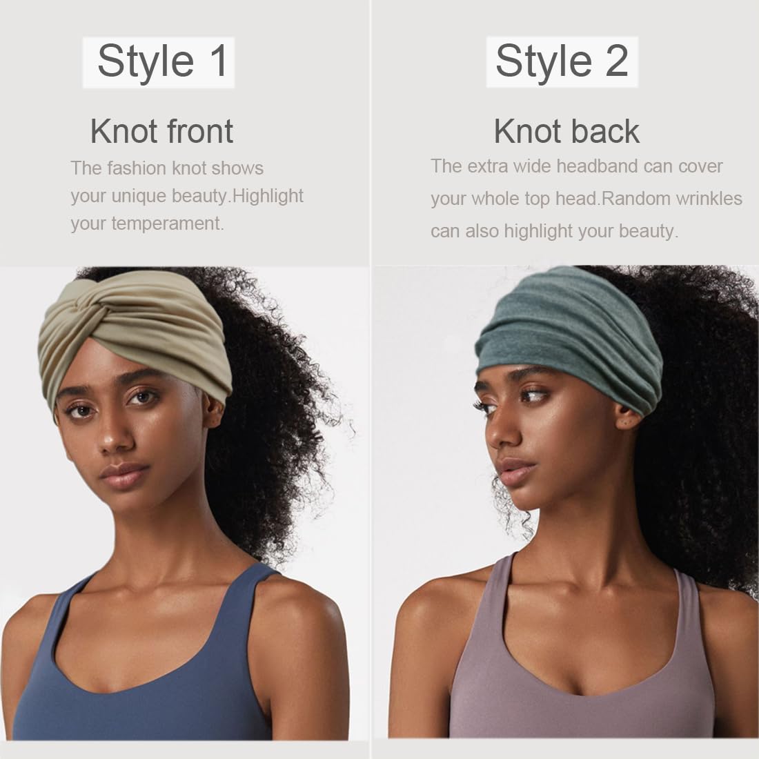 Sefiinh headbands wide 7-inch measure for comfortable fit