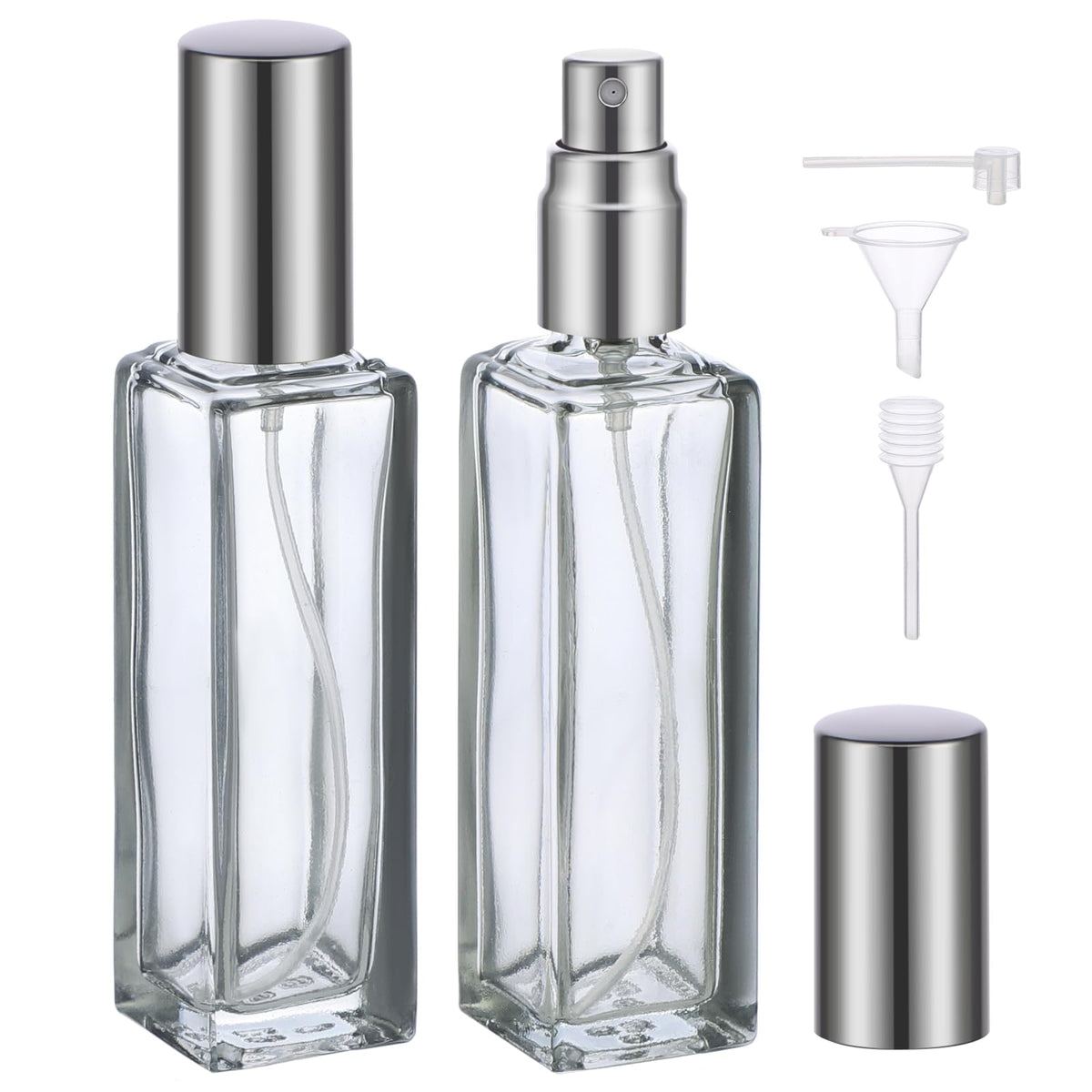 Segbeauty 20ml refillable perfume bottle set, side view, portable for on-the-go fragrance.