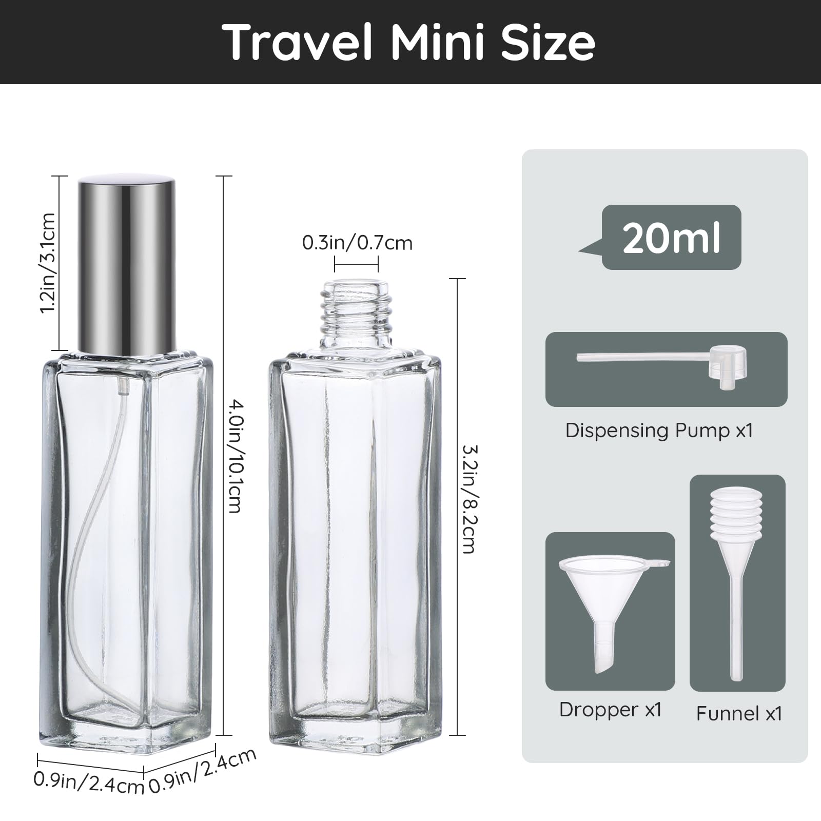 Segbeauty easy refill kit with funnel, dropper, and pump for quick fragrance swaps.