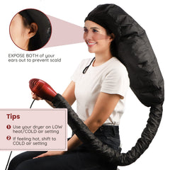 Segbeauty extra large cap adjustable offers versatile fit for many dryers