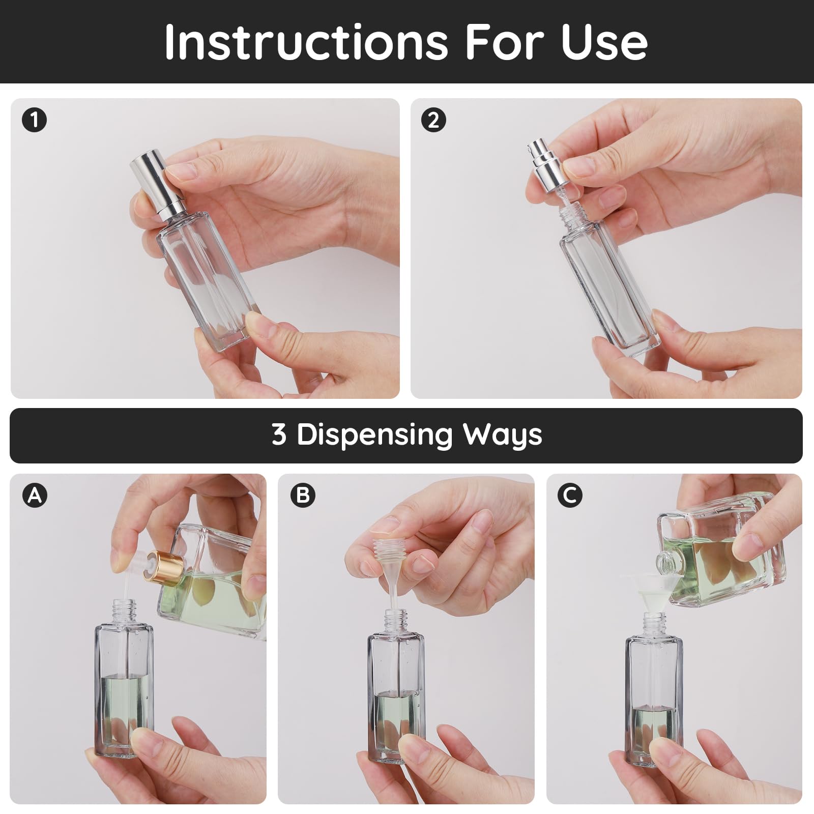 Segbeauty leak-proof durable glass bottle for secure travel and minimal spills.