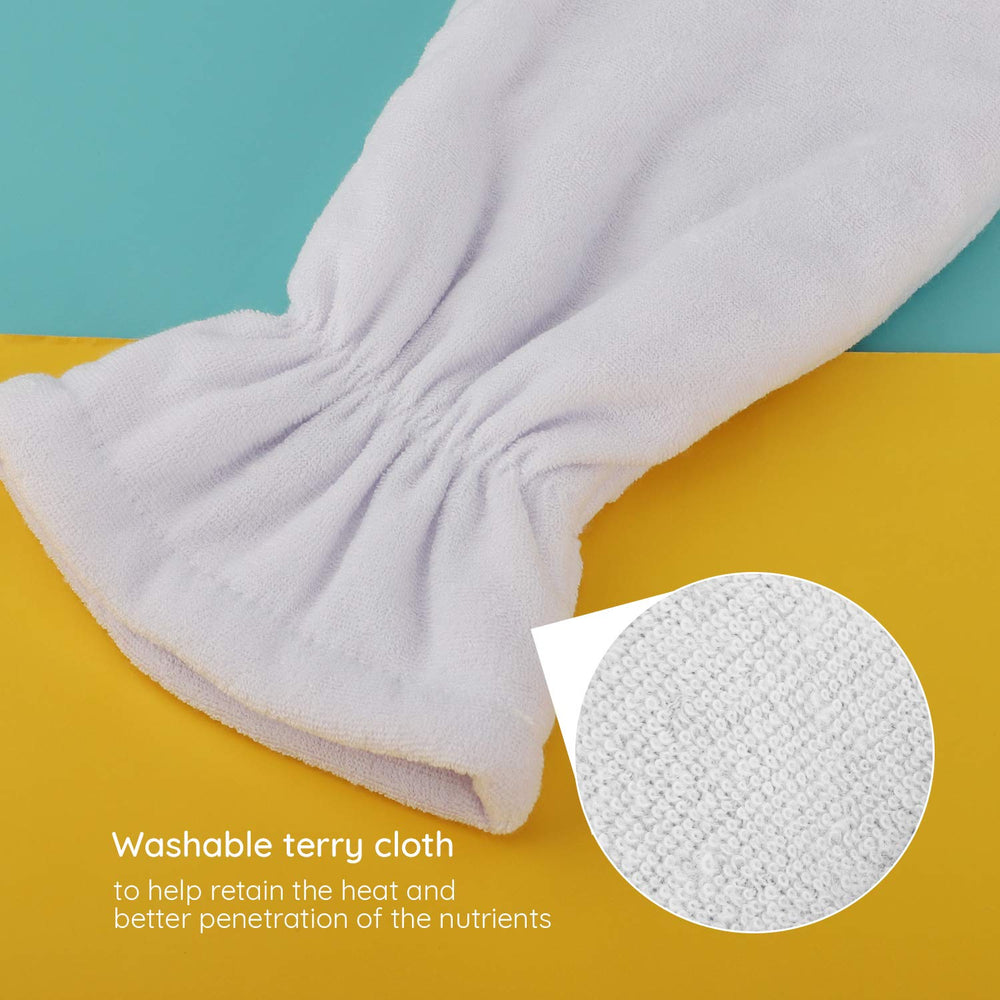 Segbeauty paraffin bath setup with mitts ready for hot wax hand treatment.