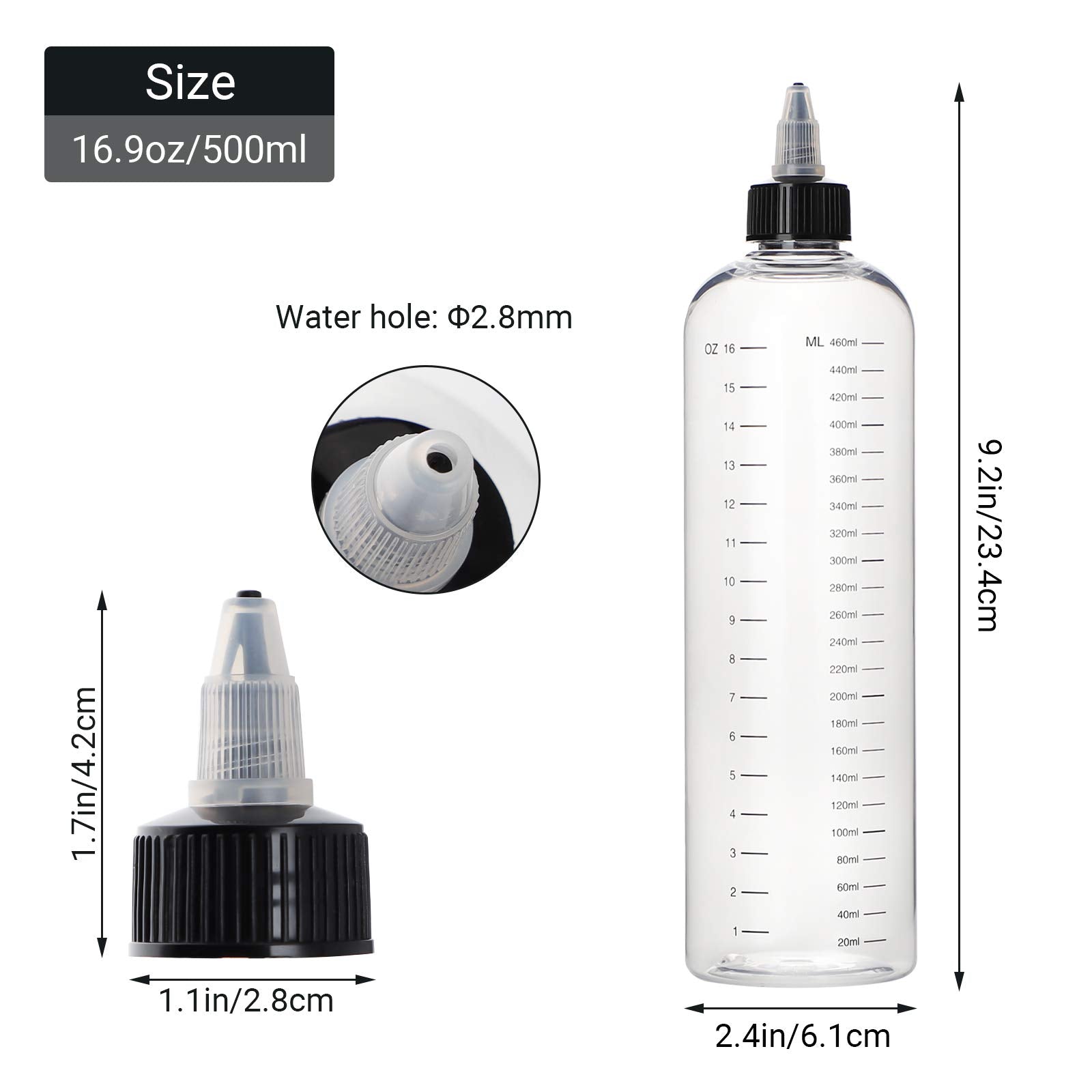 Segbeauty soft-squeeze bottle body allows easy liquid dispensing