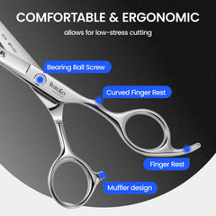 SEIMEIKEN convex blades closeup reveals clean cuts and reliable barber-grade performance.
