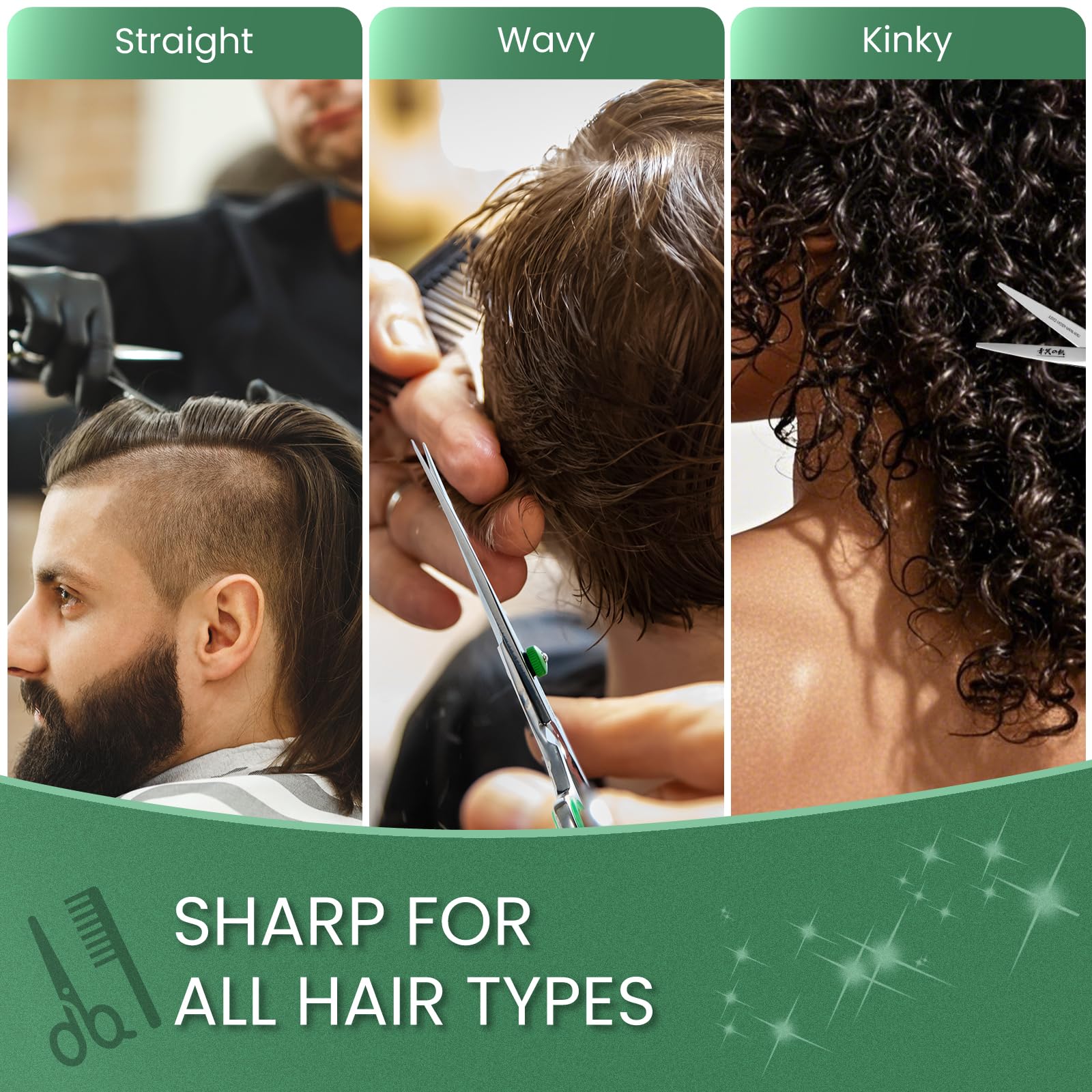 SEIMEIKEN comb and thinning comb accompany scissors for precise layering