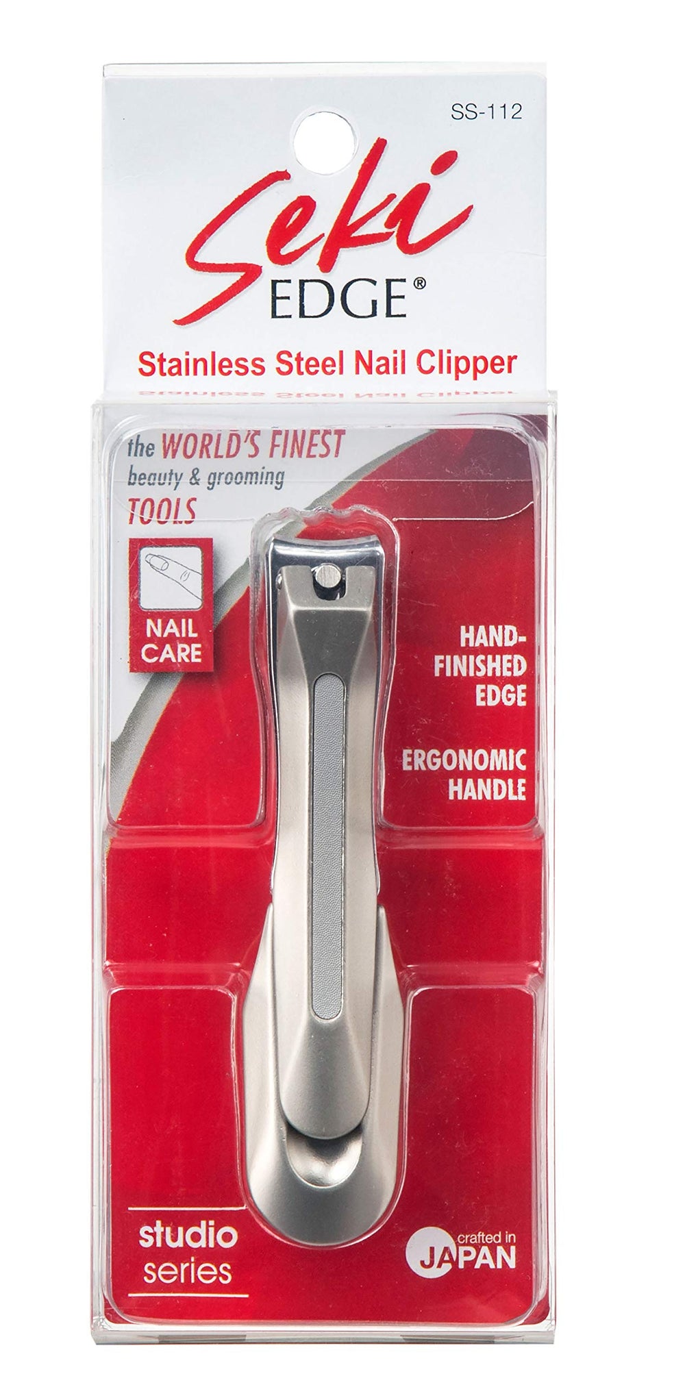 SEKI EDGE SS-112 built-in nail file on top enables smooth edges