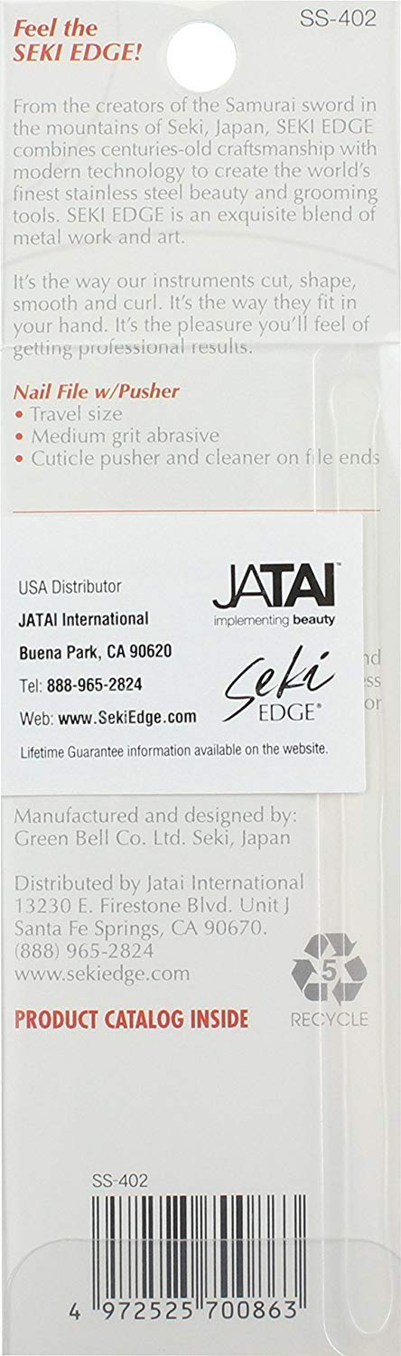 Seki Edge SS-402 multi-directional etching—smooths edges quickly.