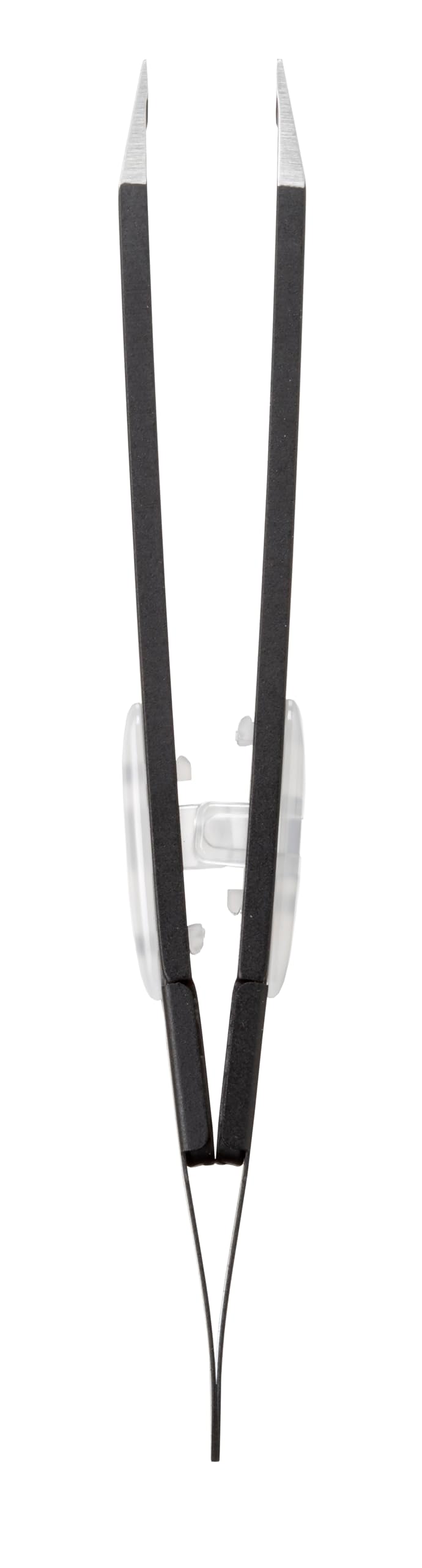 SEKI EDGE SS-518 amazing tweezer closeup of slant tip showing flat alignment