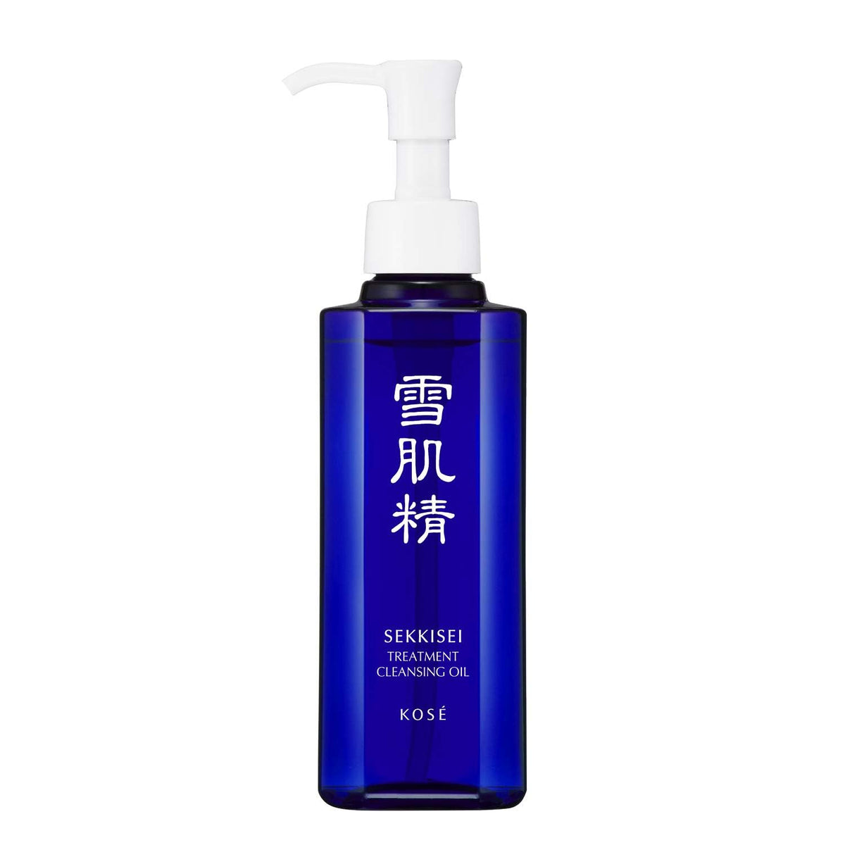 SEKKISEI Treatment Cleansing Oil bottle shows herbal blend for radiant, hydrated skin after cleansing