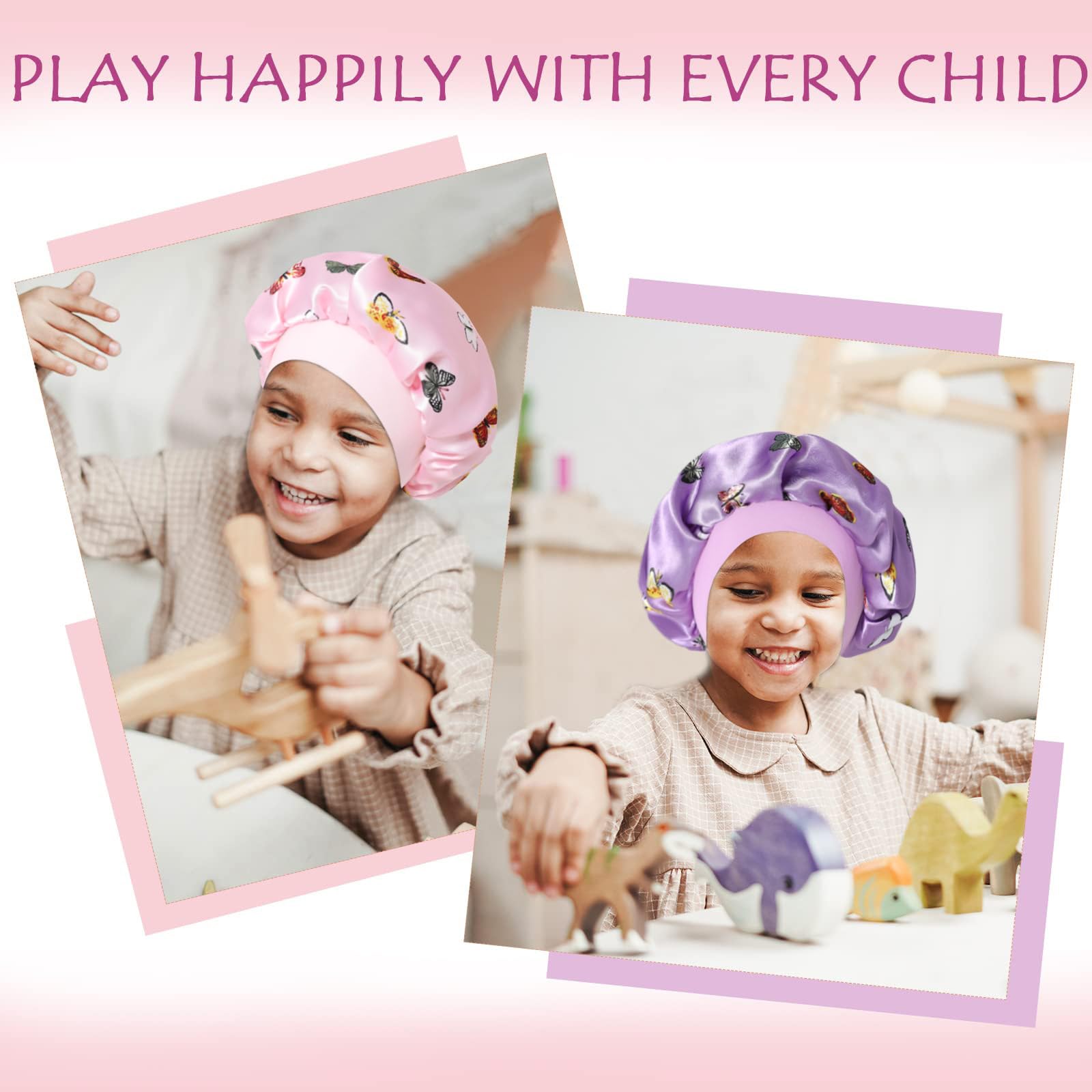 Selalu satin bonnet minimizes pillow friction for gentle nights.