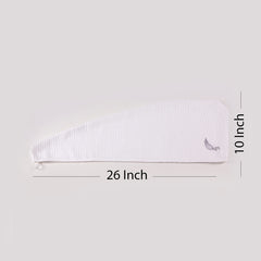 SELARUS hair towel wrap inner cotton weave gentle contact.