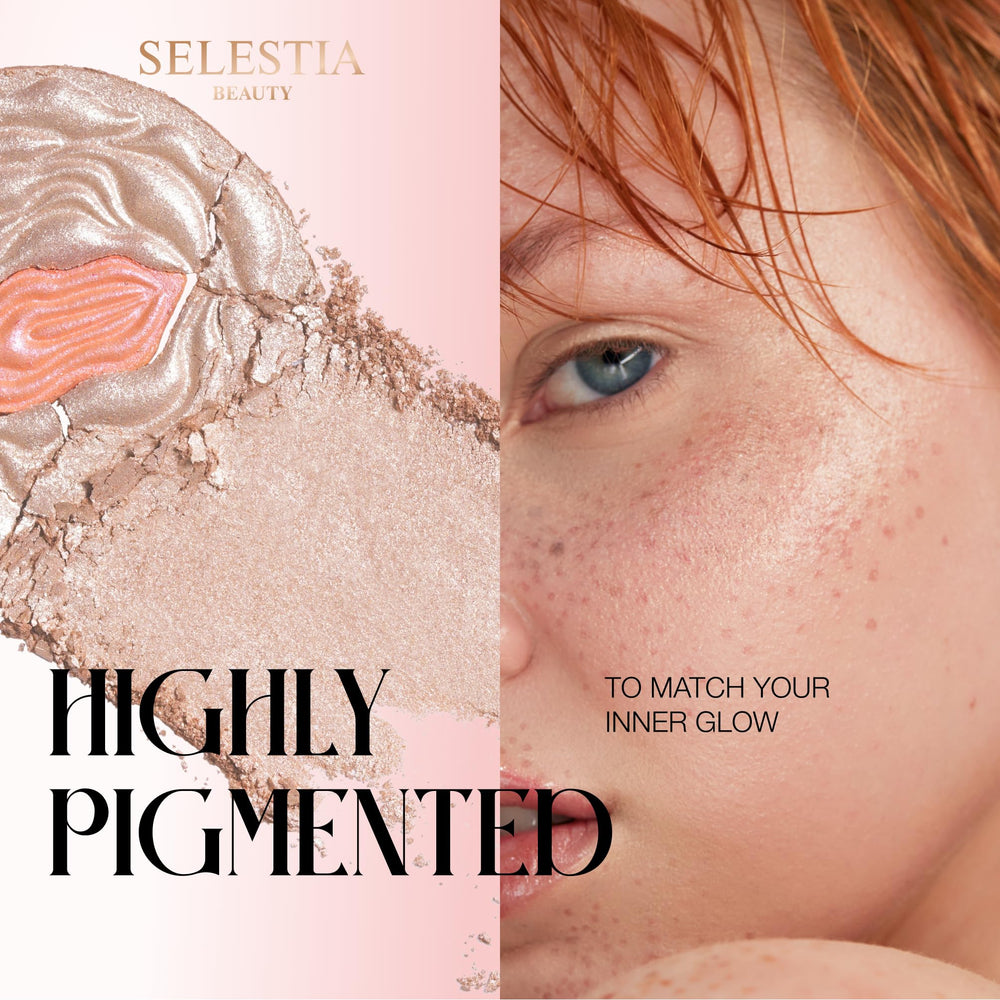SELESTIA BEAUTY Divine V soft brush blend for seamless daily highlight