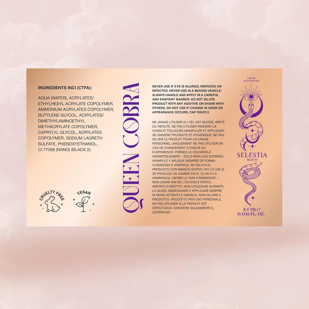 SELESTIA BEAUTY Queen Cobra compact packaging ideal for travel