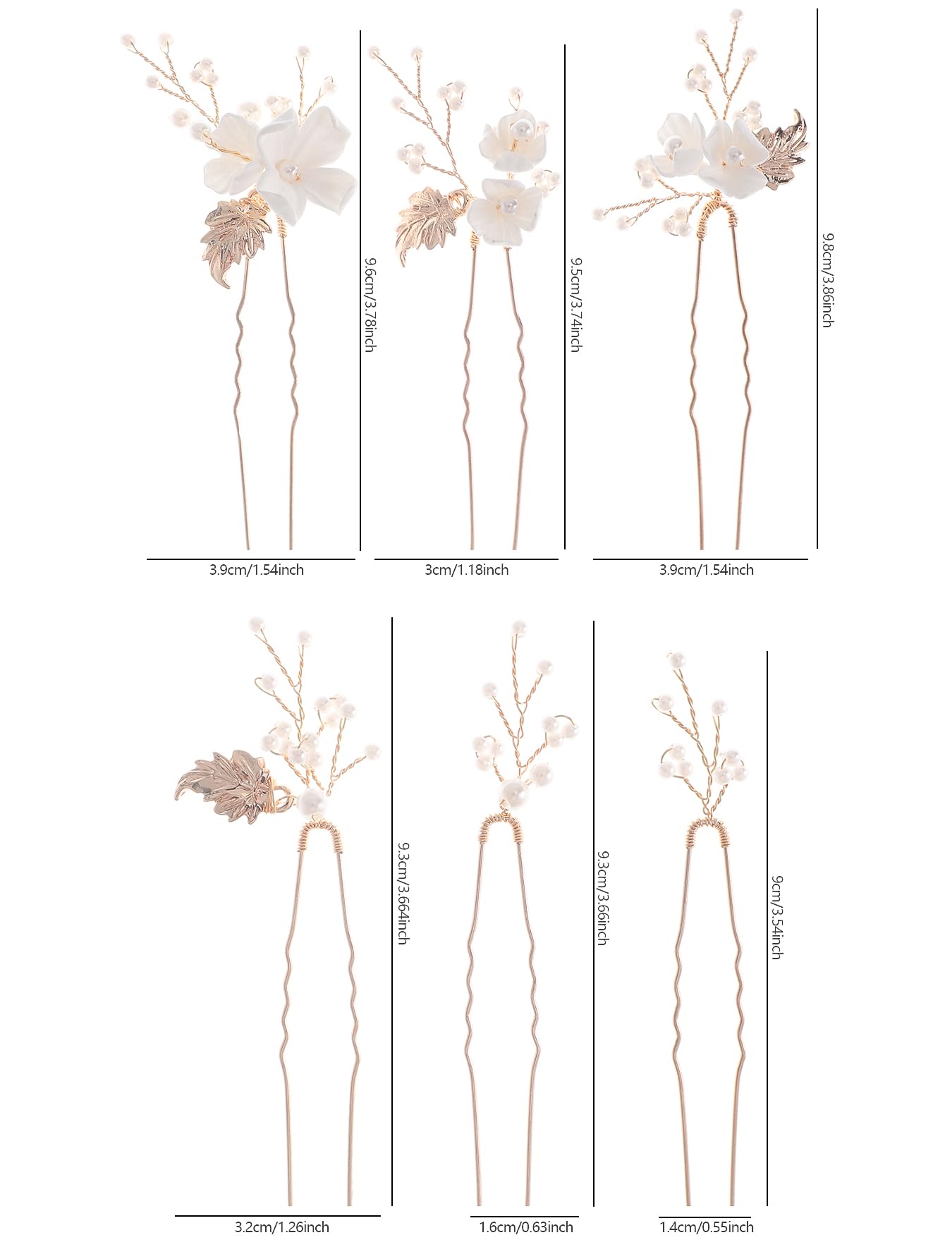 SELFCLOUD wedding look styling shows six-pin arrangement for versatile bridal styling