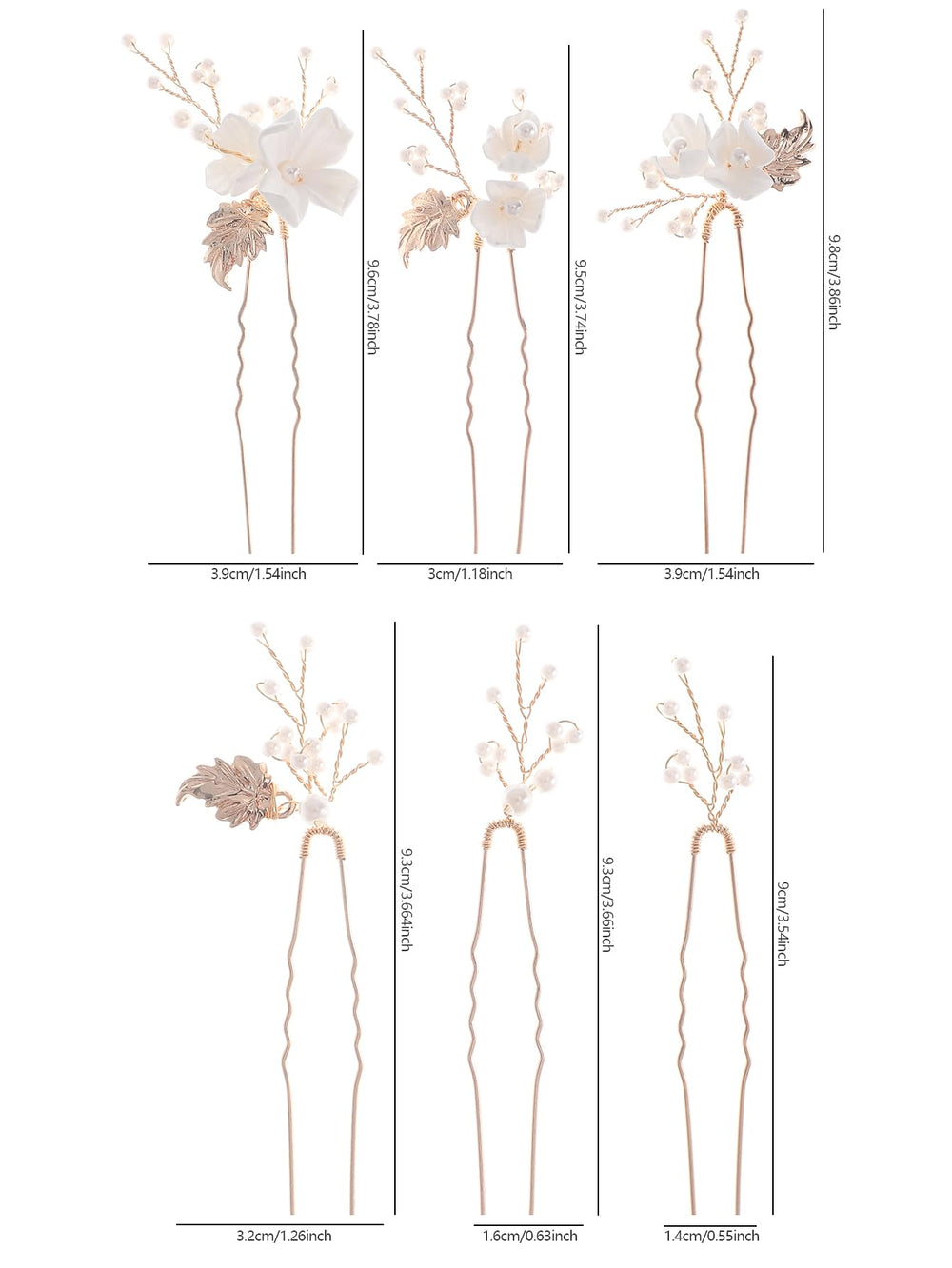 SELFCLOUD wedding look styling shows six-pin arrangement for versatile bridal styling