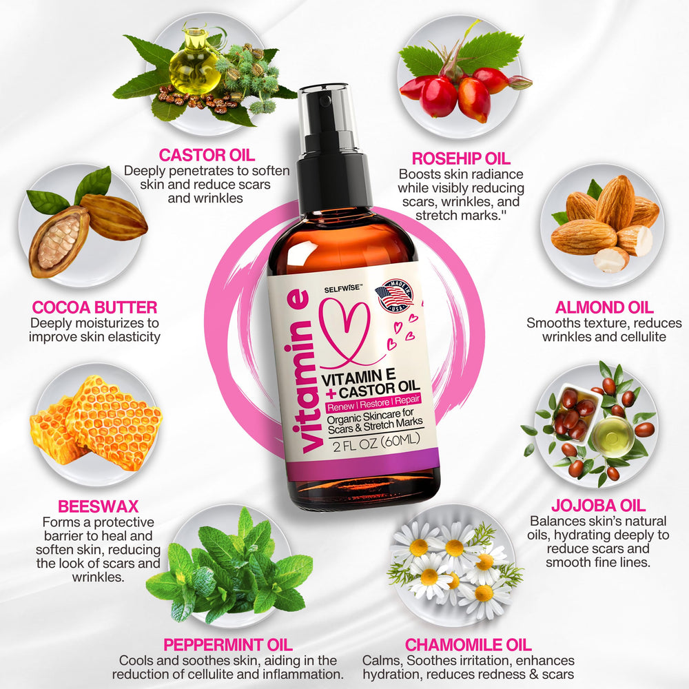 SelfWise face and body oil being absorbed for smooth moisturized skin