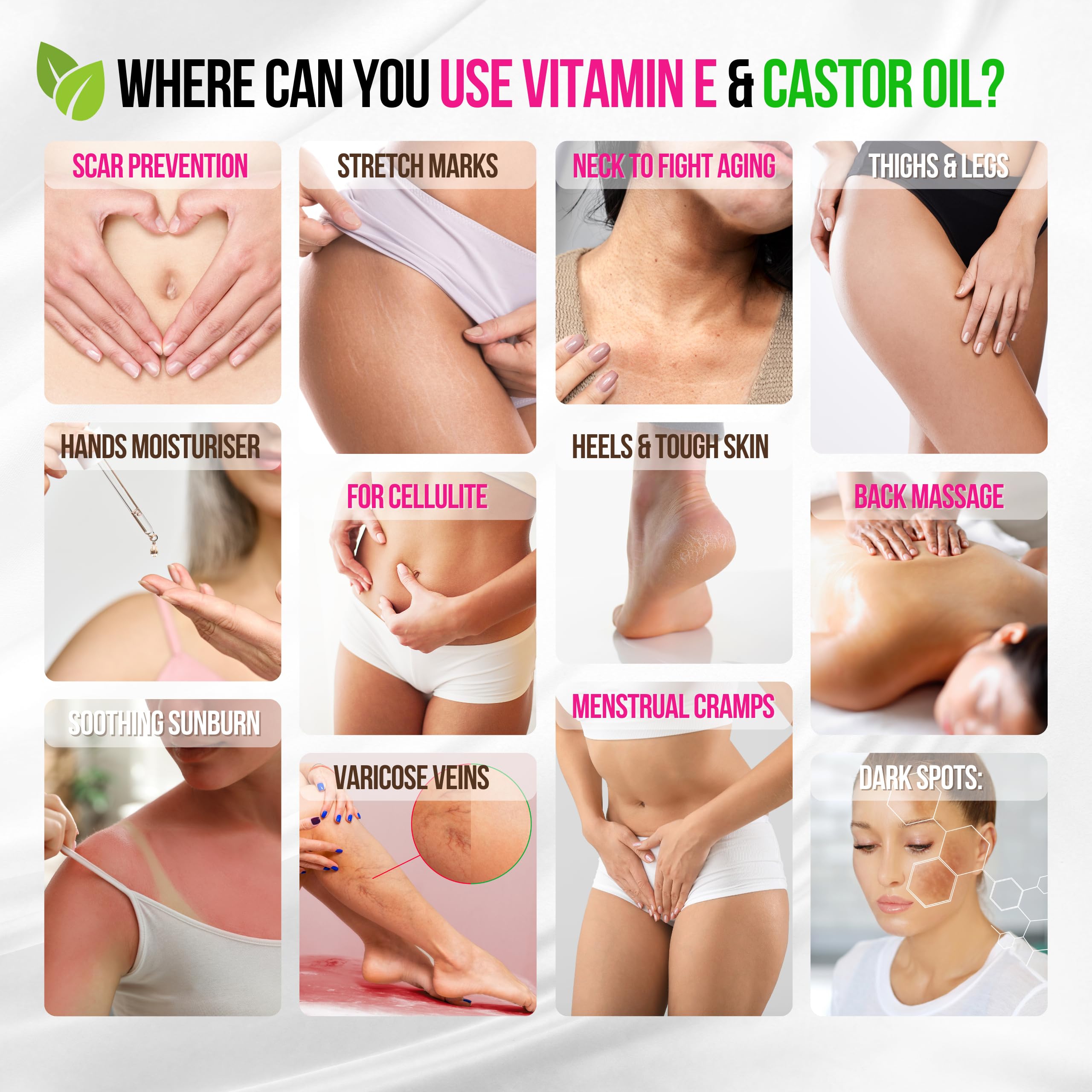 SelfWise scar area treatment application on skin during routine care